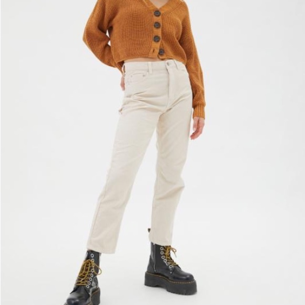 BDG Corduroy High-Waisted Slim Straight Pant